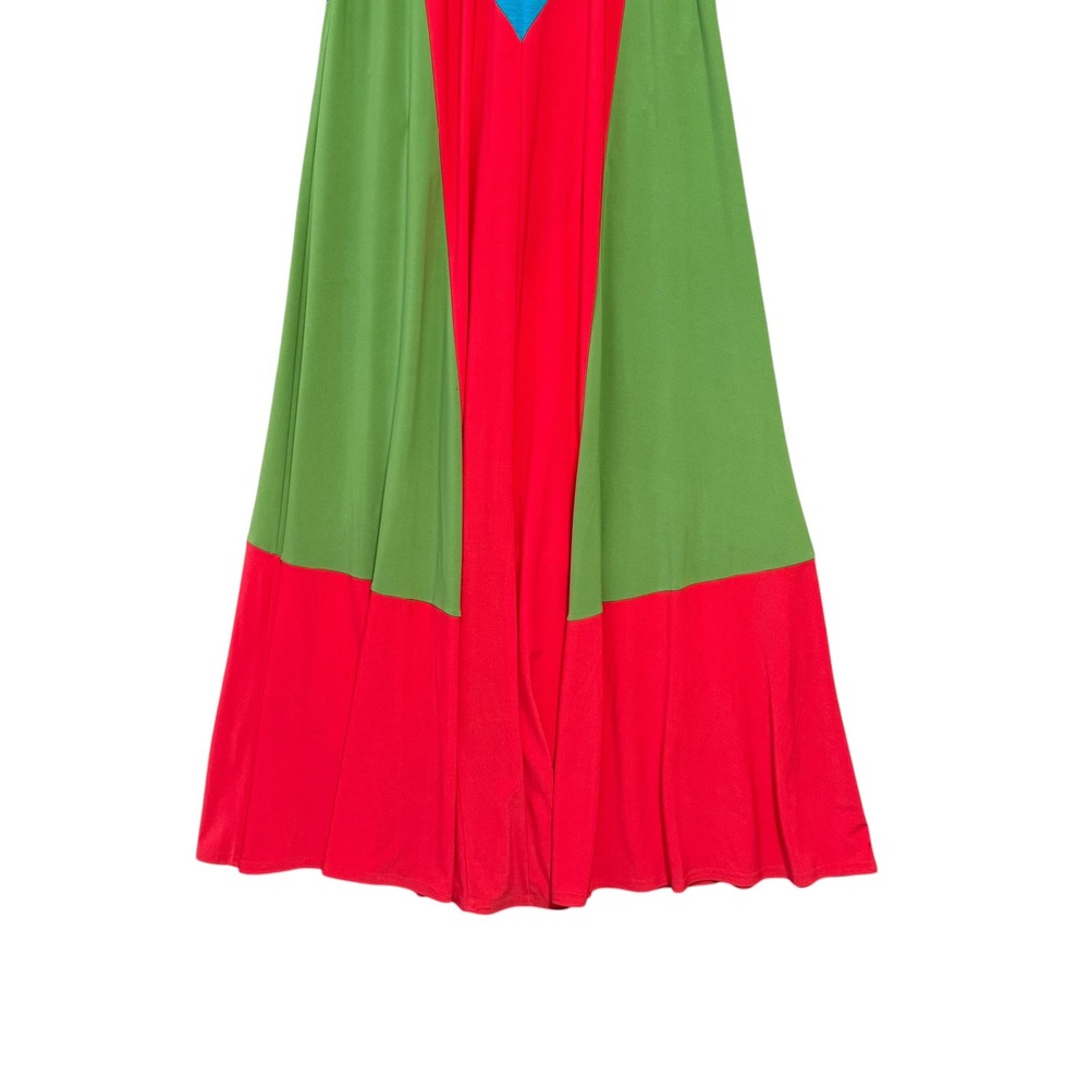 Joseph Ribkoff | Maxi Dress Multicolour Colourblock Geometric Size 2 - Picture 3 of 13